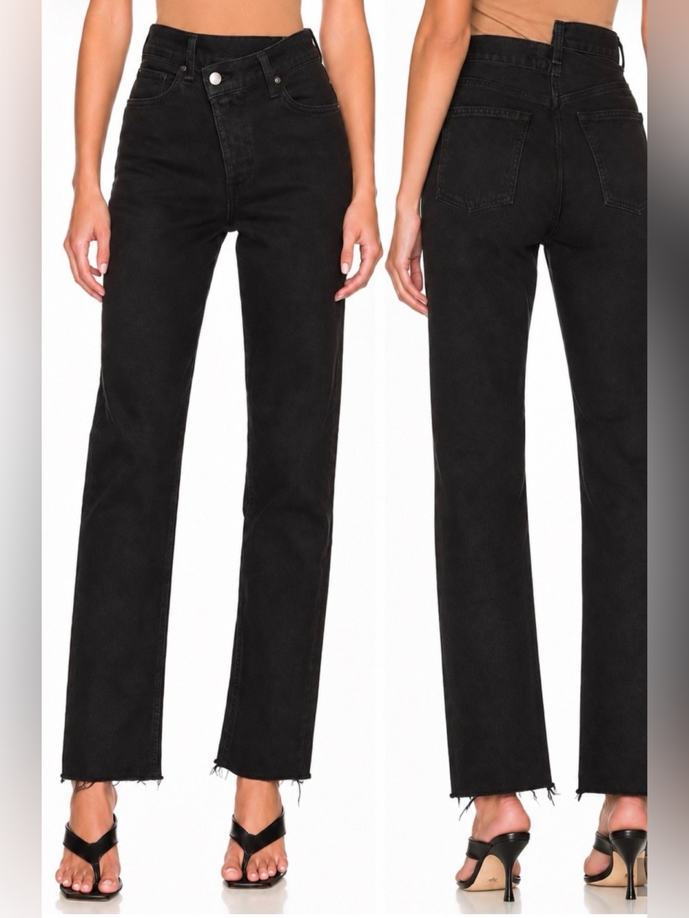AGOLDE Criss Cross Jeans Black Savage Size 27